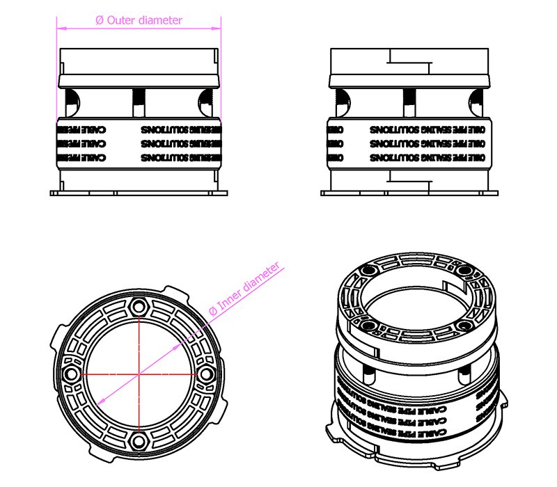Cable Entry Seal Size