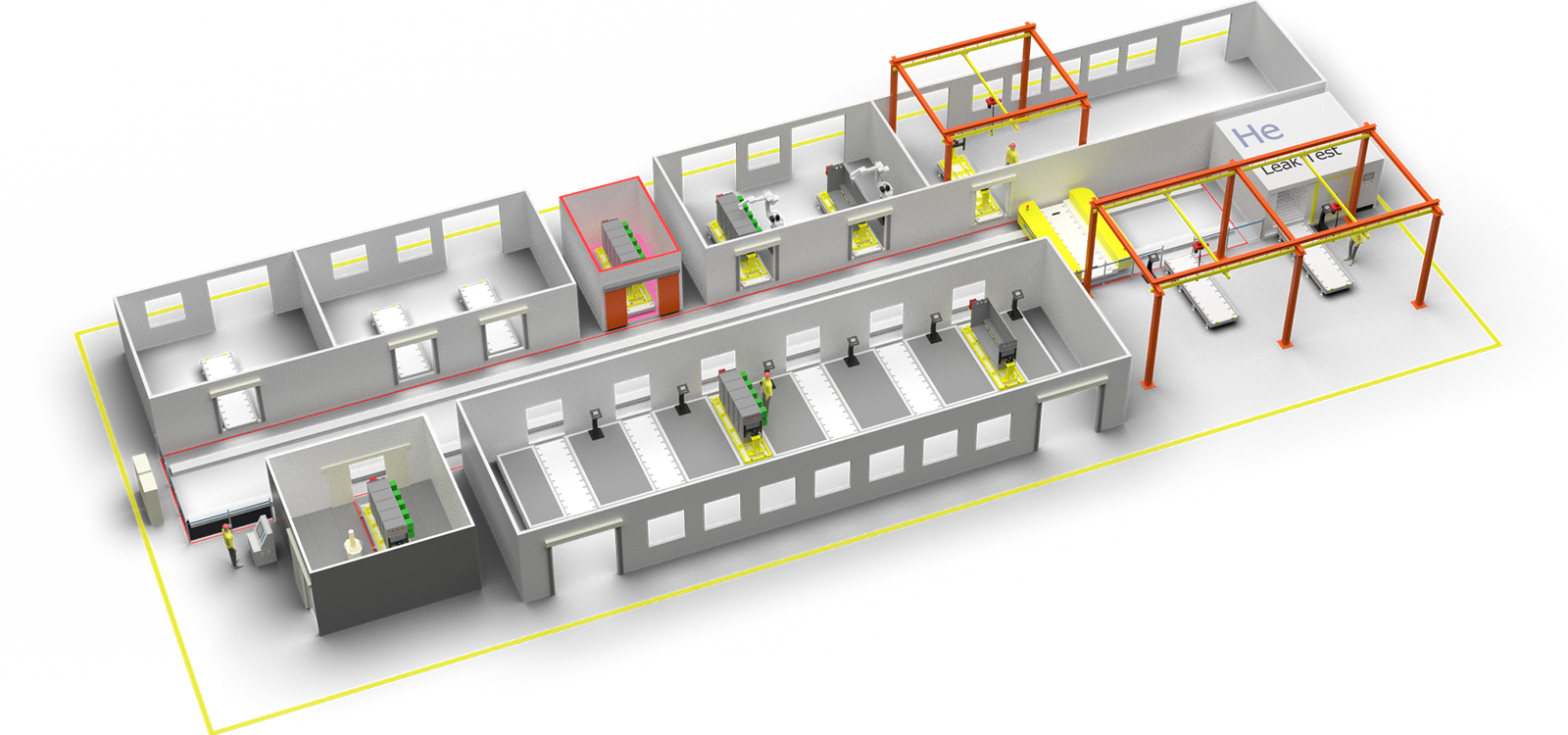 Modular Gas Insulated Switchgear assembly production line