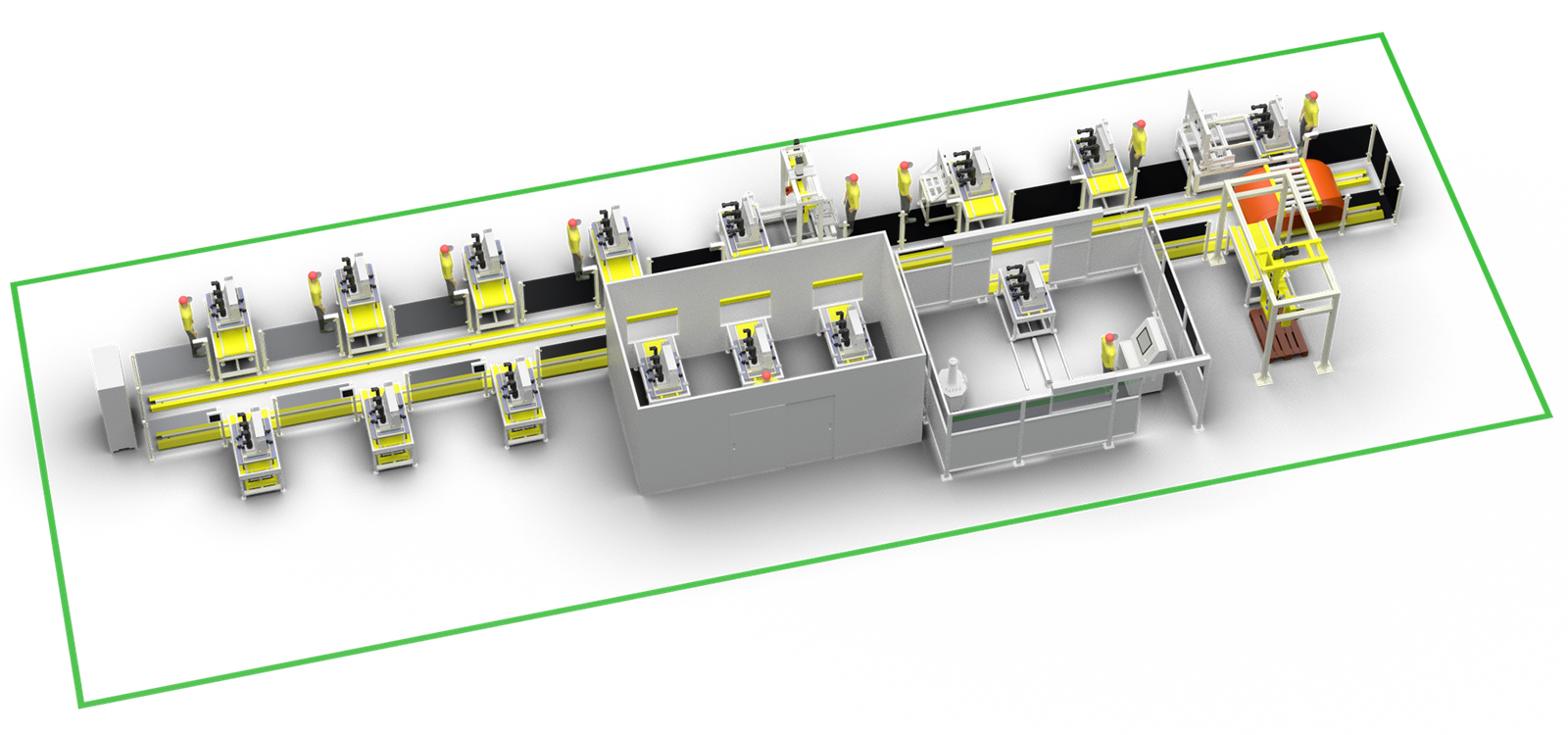 Modular vacuum circuit breaker assembly production line