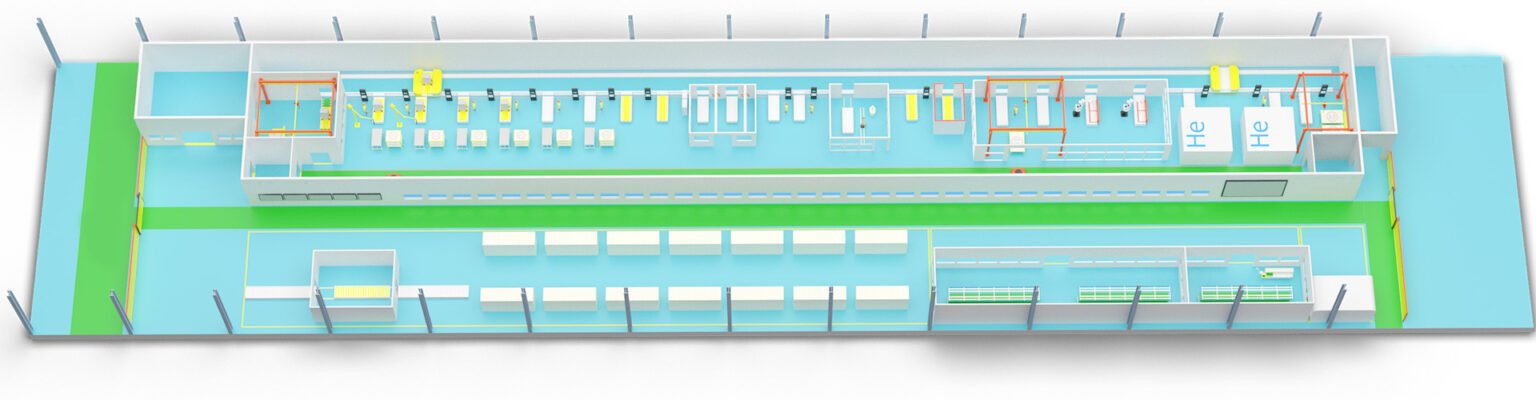 SF6-insulated ring main unit Production assembly line